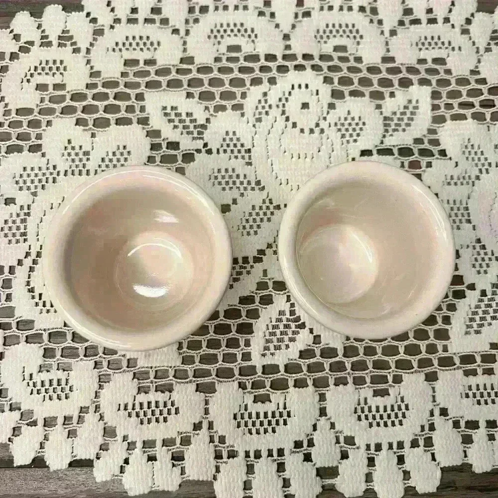 Longaberger Two Candy Corn Votive/Tealight Candle Holders Halloween Fall USA